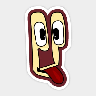 Goofy Funny Face Cartoon Emoji Sticker